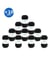 Lot de 10 pelotes COTTON QUICK UNI de Gründl – 500 g de coton mercerisé certifié Oeko-Tex 11 Noir