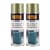 Lot de 2 sprays de peinture - Vert martelé - Belton - 400 ml