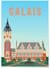 Affiche ville Calais | A3 : 29,7x42cm