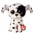 beanie boo's small – luther le dalmatien - Ty - Rouge