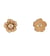 Lot de 3 boutons en bois découpé fleur 14mm x 14mm