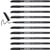 Lot de 10 feutres de coloriage pointe fine - EDDING - 1200 - Noir - 1 mm