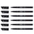 Lot de 6 feutres permanents pointe superfine - STABILO - OHPen - Noir