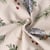 Tissu Toile de Coton  Céleste forêt d'hivers sur fond Ecru
