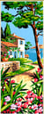 Canevas antique Mas provençal 25x60cm
