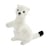 Peluche hermine blanche dressée - 23 cm