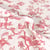 Tissu Coton cretonne enduit Jardins Fleuris sur fond Ecru