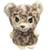 Peluche Panthère des neiges - Kontiki - 10cm