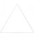 Anneau de métal triangle blanc 30 cm pour décoration murale - Rico Design 30 Cm blanc