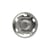 2 boutons pressions à coudre 25mm argent