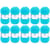 10 pelotes de laine - Bleu turquoise - 41 - 100% acrylique - 3,5/4,5 mm - Gründl - Lisa Premium