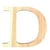 Lettre D - 11.5 cm - bois - Artemio