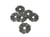 4 Breloques fines plissées rondes forme fleur 20*18mm bronze