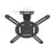 Nedis Support de Plafond pour Vidéoprojecteur 10kg Rotatif Inclinable en Acier Noir