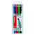 Lot de 5 pochettes de 4 feutres pour transparents encre soluble pointe moyenne - STABILO - OHPen - Multicolore
