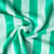 Tissu Eponge Bambou Tout doux rayé Menthe et Vert