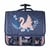 Cartable à roulettes 41 cm - Phileas Cygne - Bleu et rose - Fille, 2 compartiments