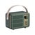 Mini Enceinte Bluetooth Verte Portable Son Stéréo HIFI Micro Intégré Réglage Volume YONIS