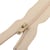 Fermeture fine à glissière non séparable polyester beige sable spirale 4mm