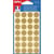 Apli Agipa - Gommettes rondes 112 pastilles Doré Ø 15 mm