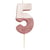 Bougie 5 Glitter Rose Gold