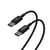 Câble USB-C vers USB-C 60W Charge Synchronisation Écoconception 1m Akashi Noir