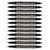 Lot de 12 marqueurs permanents double pointe - PENTEL - Noir - 0,3 mm et 1,2 mm