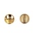 Lot de 6 boutons métal ancre or