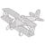 Delicate Die- Aeroplane, 11,3x7,5cm,Etui 1pce.