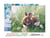 Peinture par Numéro Figured'Art avec Cadre - Lapin et marguerites - Kit de Loisir Créatif DIY Numéro d'Art - 40x50cm toile tendue sur châssis