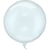 Ballon Aluminium Hélium   Boule Bleu Transparent   Ø 40 cm