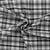Tissu Bengaline stretch Joshua carreaux noirs sur fond Blanc