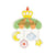 Ecusson thermocollant bébé mobile royal 5cm x 3,5cm