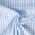 Tissu Rayures Laury Petits carreaux 5 mm Bleu ciel