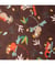 Tissu coton enfant Jungle Monkeys de 150 cm de largeur Violet vendu par 50 cm