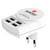 Skross Adaptateur Chargeur Europe 4 ports USB-A Puissant et Compact Blanc
