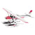 MetalEarth Aviation: CESSNA 182 HYDRAVION 11.6x14.2x4.5cm, maquette 3D en métal avec 2 feuilles, sur carte 12x17cm, 14+