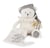 Doudou 25 ans - Ours blanc pantin attache sucette - Doudou et Compagnie