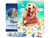 Diamond Painting Broderie Diamant Figured’Art 40x50cm toile tendue sur châssis en bois - diamants carrés - Golden Retriever
