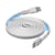 Câble téléphone portable Force Power - Magnétique Renforcé USB-C vers USB-C - Blanc - 1,2 m