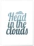 Affiche Head in the clouds | A3 : 29,7x42cm