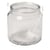 Coupe en verre avec anse, 10cm ø, hauteur 10cm, øau - dessus 7,5cm,(trou)