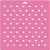Pochoir plastique souple réutilisable 30 x 30 cm Fabrika Decoru COEUR 216