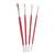 Set de 4 pinceaux Hobby créatif rond et plat
