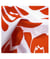 Tissu coton popeline moderne de 150 cm de largeur popelineorange vendu par 50 cm