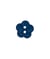 Carte de 4 boutons Fleurs Blanches 12mm - Union Knopf Bleu Marine