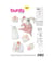 Patron Burda 9635 Kids Accessoires bébé taille n°FR 3-18 mois