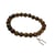 Bracelet Oeil de tigre Perles rondes 8 mm et Breloque Fer à cheval - Omsaé