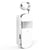 Ecouteurs Bluetooth Sans Fil Avec Vibration Et Câble Rétractable Pour Téléphone Blanc YONIS