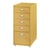 Caisson de bureau armoire meuble de rangement à roulettes avec 5 tiroirs